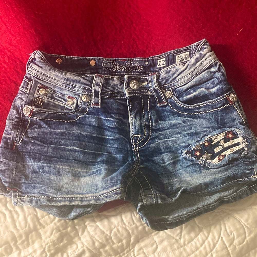Girls Miss Me jean shorts s 12